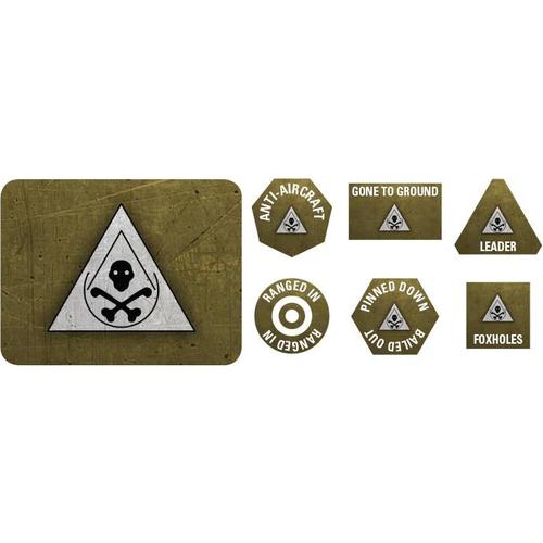Flames of War: Panzerdivision "Muncheberg" Tokens (x20) & Objectives (x2)
