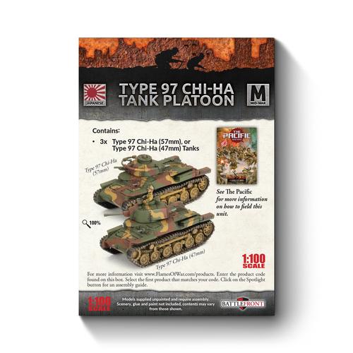 Flames of War : Japonais - Peloton de chars Type 97 Chi-Ha (x3 chars)