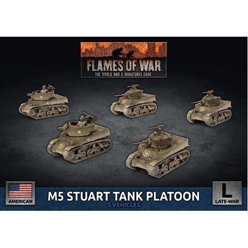 Flames of War: M5 Stuart Light Tank Platoon (Plastic)