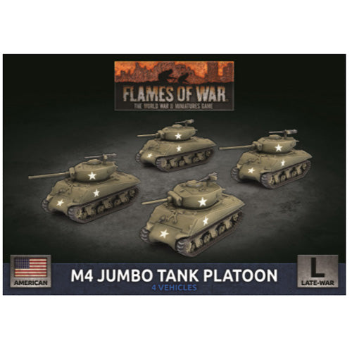 Flames Of War: M4 Jumbo Platoon (x4 Plastic)