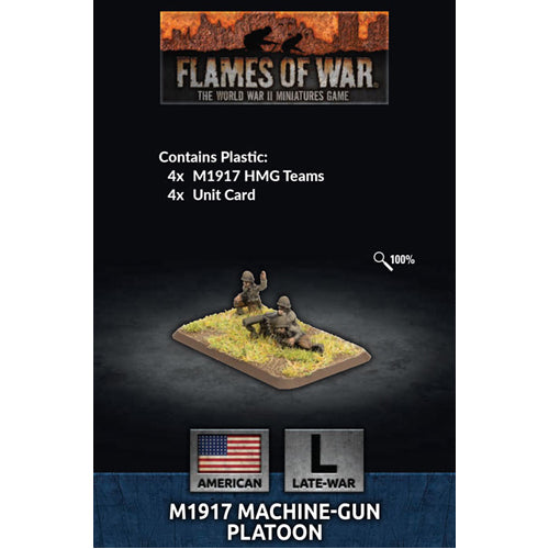 M1917 Machine-gun Platoon (Late War x12 Figures Plastic)