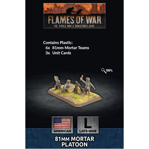 FLAMES OF WAR: 81MM MORTAR PLATOON (PLASTIC)