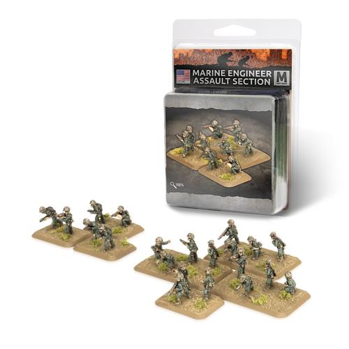 Flames of War: US - Marine Engineer Assault Section (x21 figures)