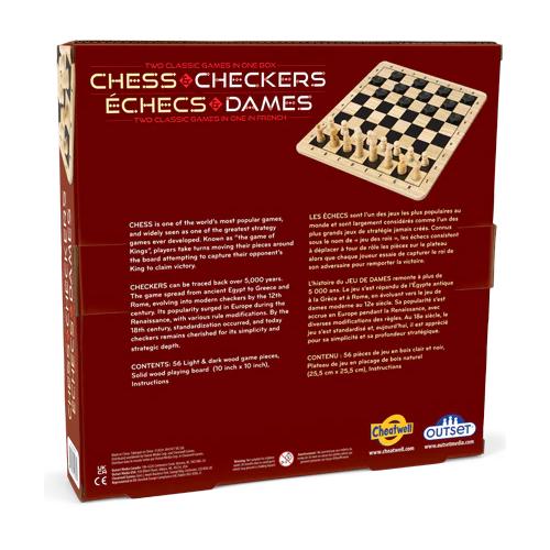 Chess & Checkers Wooden