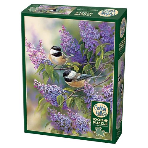 Chickadees and Lilacs Puzzle (1000 Pieces)