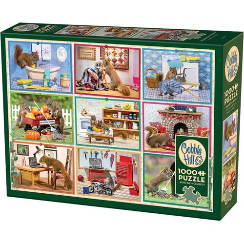 Squirells at Home Puzzle (1000 Pieces)