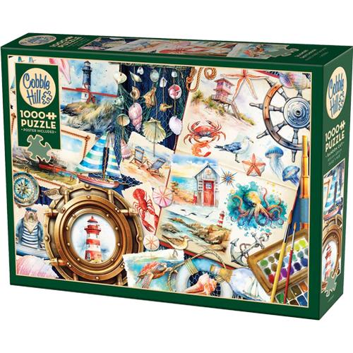 Seashore Sketchbook Puzzle (1000 Pieces)