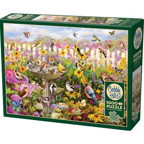 Backyard Bird Bath Puzzle (1000 Pieces)