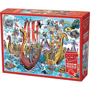 Doodletown: Viking Voyage Puzzle (1000 Pieces)