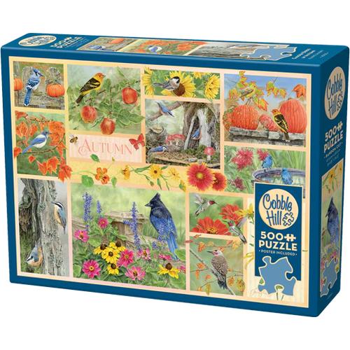 Garden Birds in Autumn Puzzle (500 Pieces)