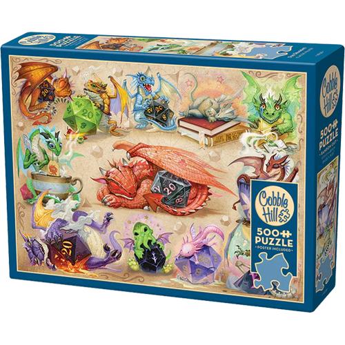 D20 Dragons Puzzle (500 Pieces)