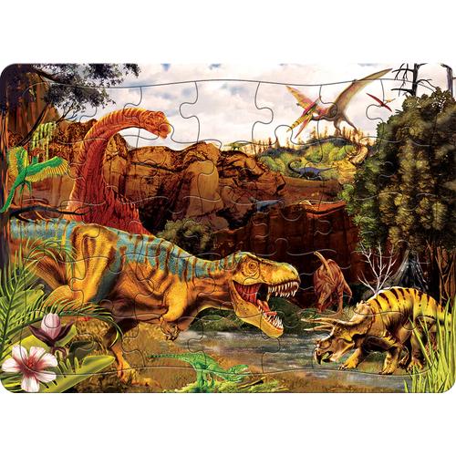 Cobble Hill: Dino Story Tray Puzzle (35 Pieces)