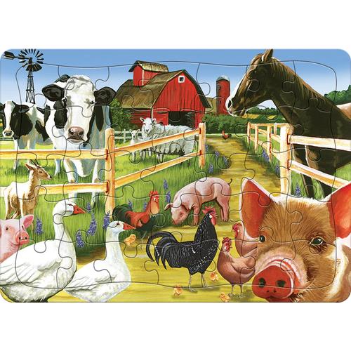 Cobble Hill: Farmyard Welcome Tray Puzzle (35 Pieces)