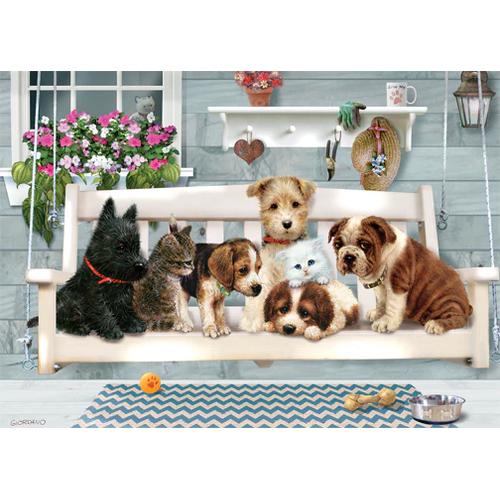 Porch Swing Buddies Puzzle (35 Pieces)