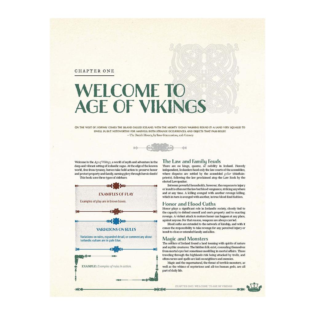 Age of Vikings: Core Rulebook - Leatherette