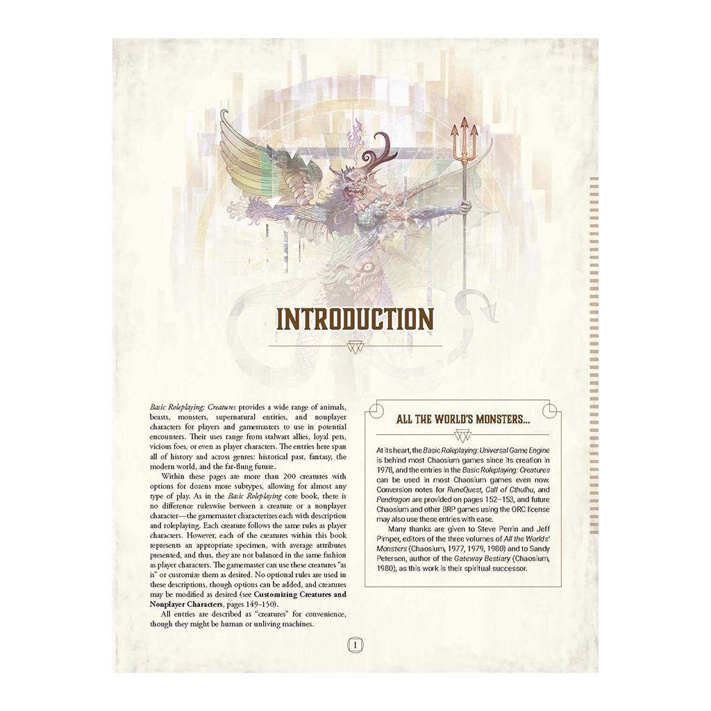 Basic Roleplaying: Creatures - Leatherette