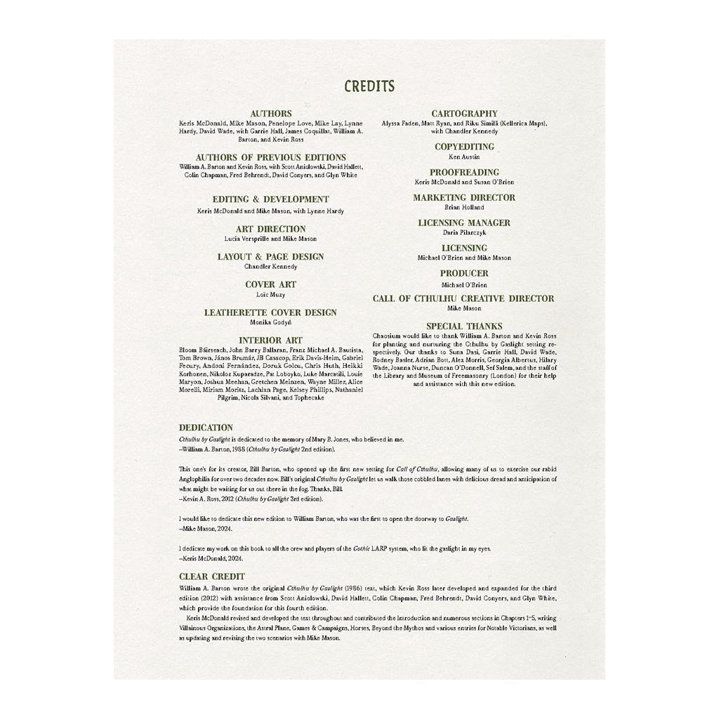 Cthulhu by Gaslight Keeper's Guide - Leatherette