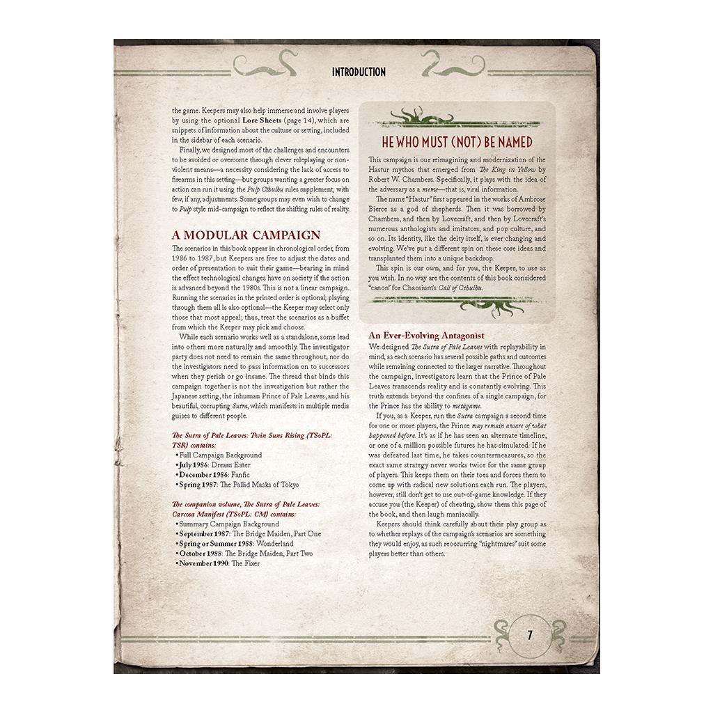 Sutra of Pale Leaves: Twin Suns Rising - Leatherette