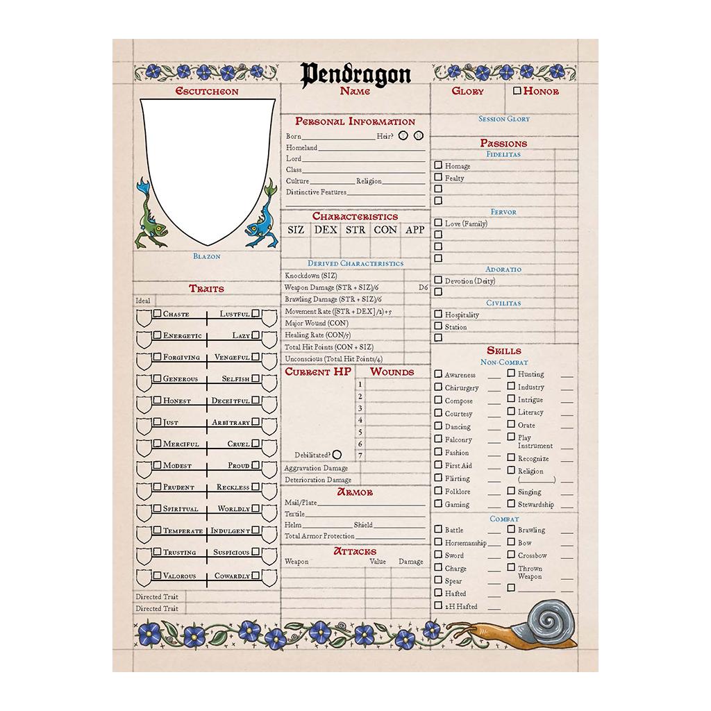 Pendragon: Core Rulebook Magnum Opus Edition Leatherette