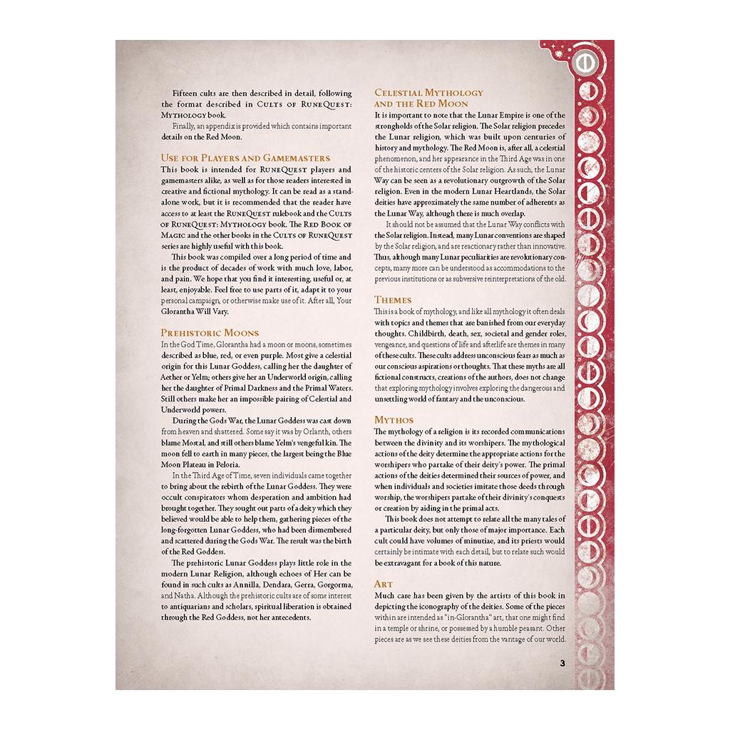 Cults of RuneQuest: The Lunar Way Leatherette