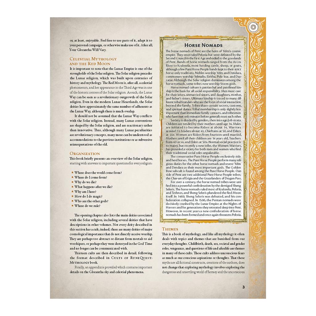 Cults of RuneQuest: Gods of Fire & Sky - Leatherette