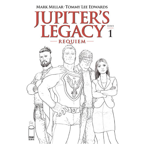 Jupiters Legacy Requiem #1 (Of 5) Cover C Quitely Black and White