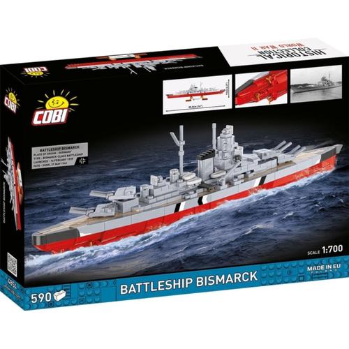 Cobi WWII 4854: Battleship Bismarck scale 1:700 (590 Pieces)