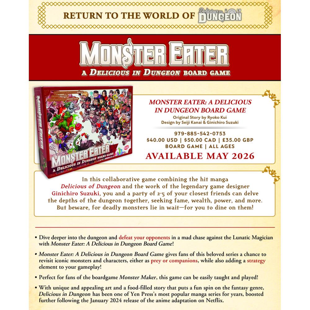 Monster Eater: A Delicious in Dungeon Board Game