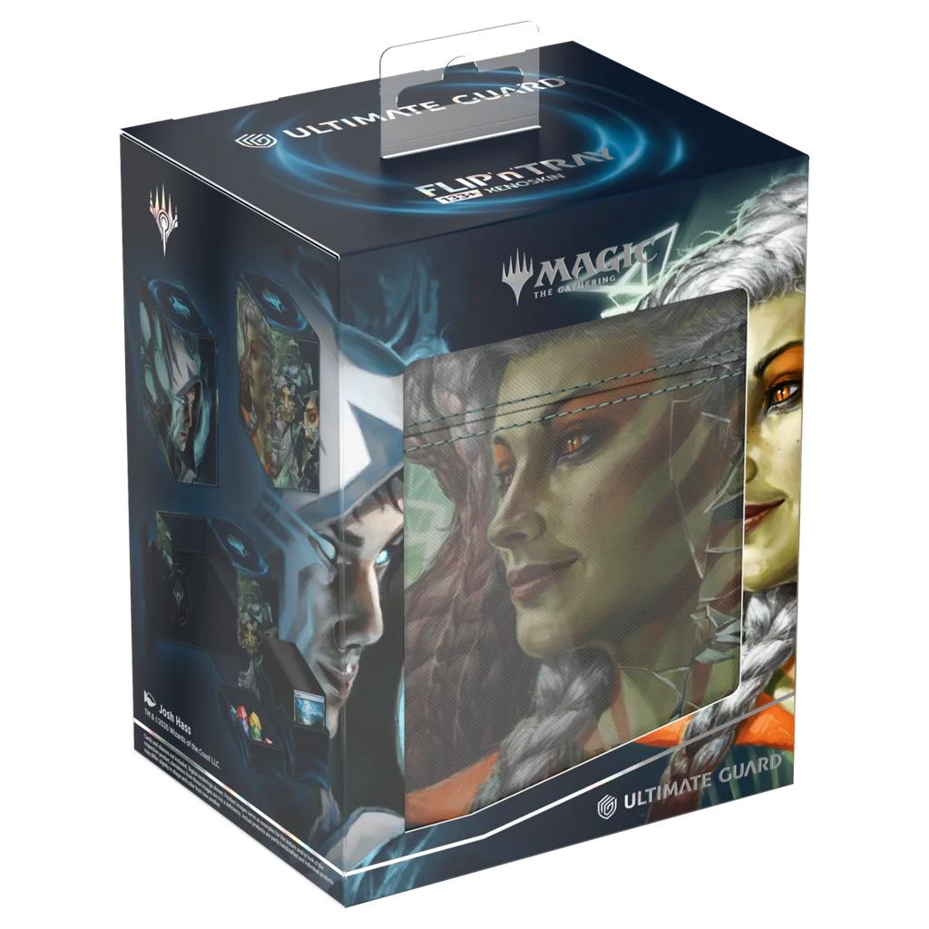 Ultimate Guard Flip'n'Tray 133+ Xenoskin Magic: The Gathering "Reality Fracture" - Blue Uncommon / Green Uncommon_7