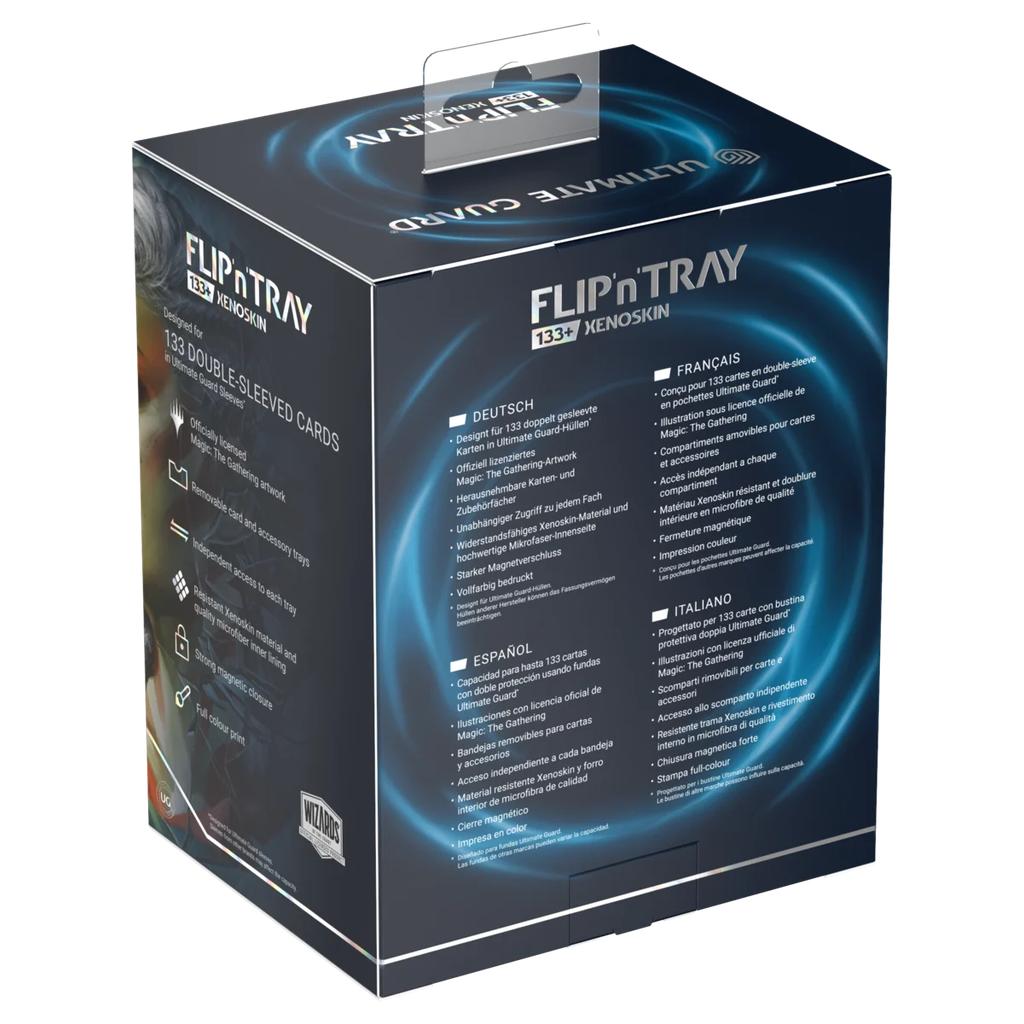 Ultimate Guard Flip'n'Tray 133+ Xenoskin Magic: The Gathering "Reality Fracture" - Blue Uncommon / Green Uncommon_8