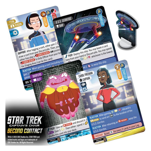 Star Trek: Captain's Chair Card Game Second Contact | Zatu Games Star Trek: Captain's Chair Card Game Second Contact | Zatu Games