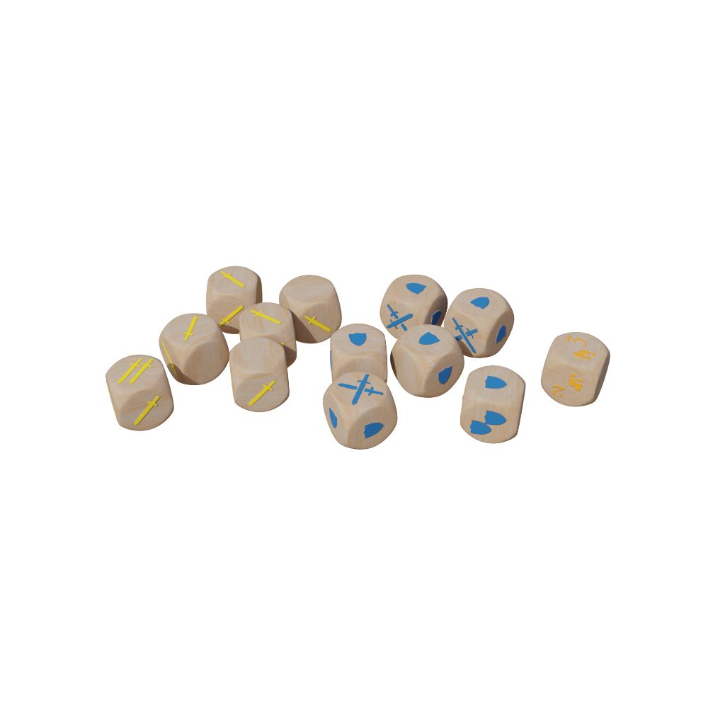 Craft & Conquer: Medieval Game Wooden Dice