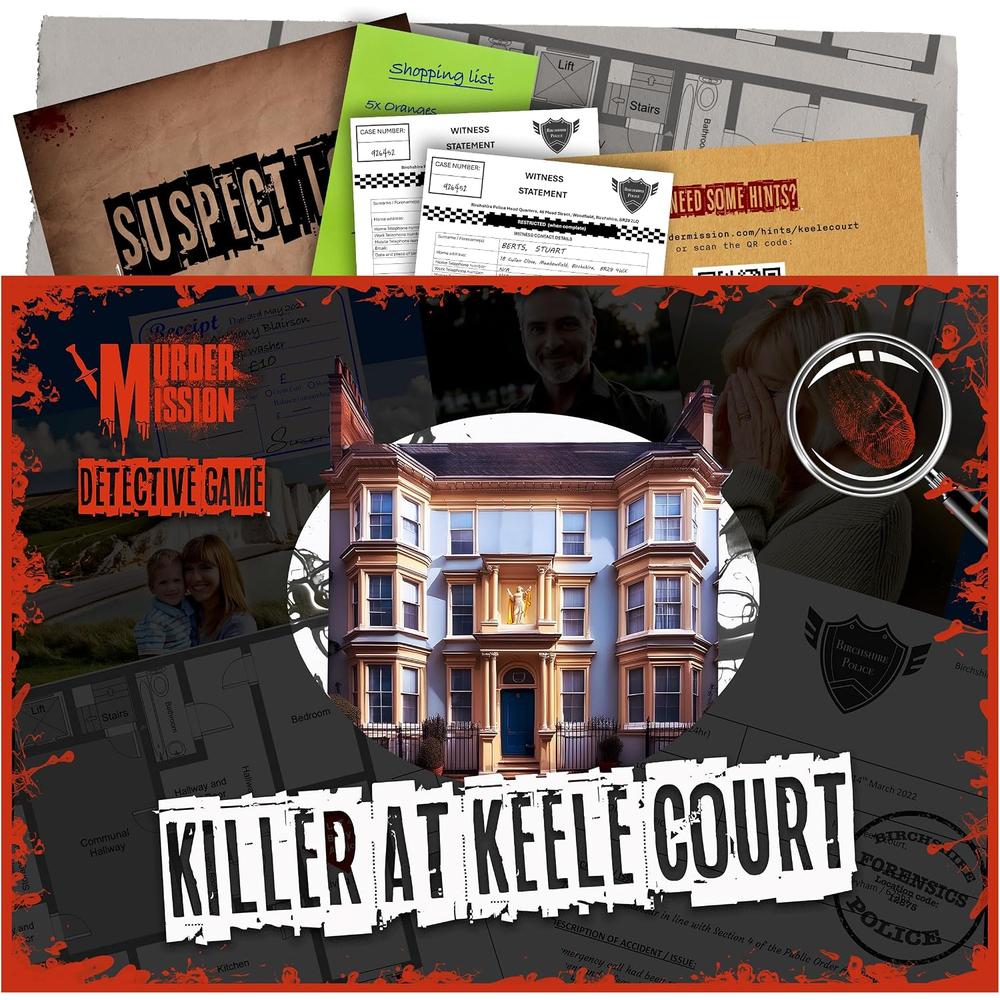 Murder Mission: Killer at Keele Court - Murder Mystery Detective Game