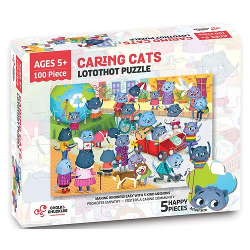Caring Cats - Lotothot Puzzle (100 Pieces)