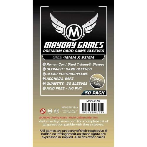 Mayday Tribune Card Sleeves (49x93mm) Premium 50 Pack
