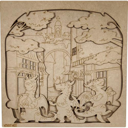 WithOut Mess: Flamecraft Wooden Panel