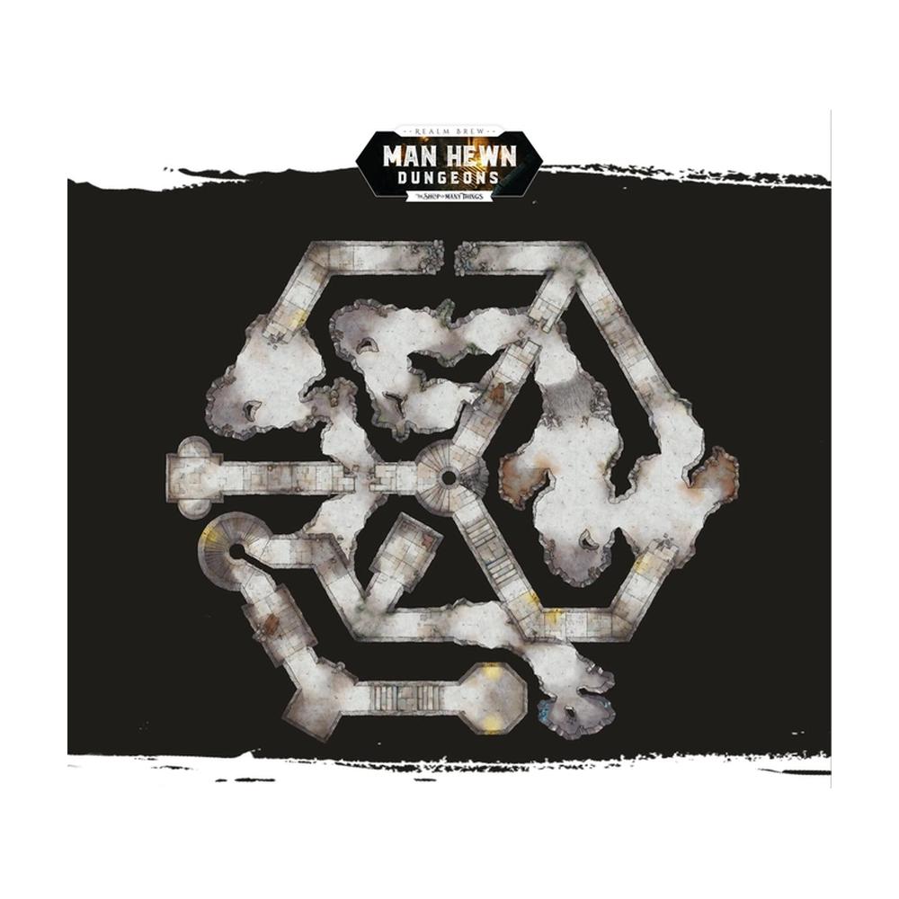 Realm Brew Magnetic Map Tiles - Man Hewn Dungeons