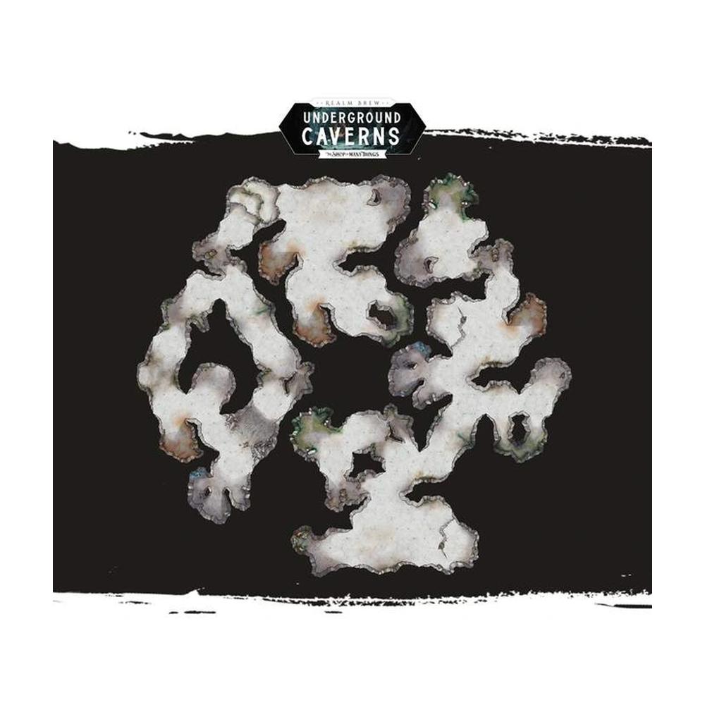 Realm Brew Magnetic Map Tiles - Underground Caverns