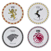 Game Of Thrones Houses Set Of 4 Plates
