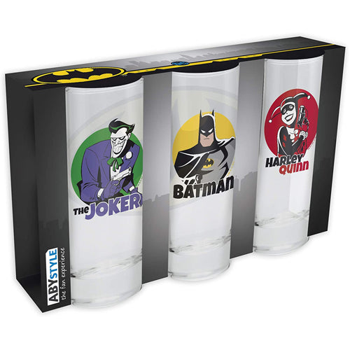 DC Comics Glasses (Set of 3)