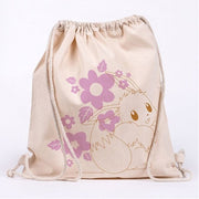 Pokemon Eevee Cotton Drawstring Bag