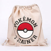 Pokemon Trainer Cotton Drawstring Bag