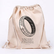 Lord Of The Rings One Ring Cotton Drawstring Bag