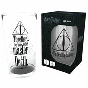 Harry Potter Deathly Hallows Large Glass