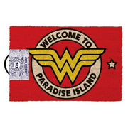 Wonder Woman Welcome to Paradise Island Door Mat