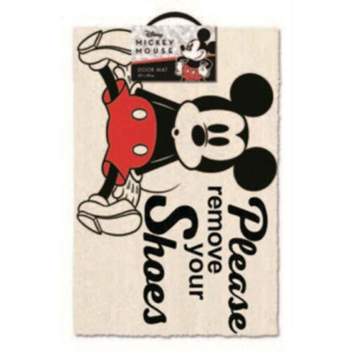 Mickey Mouse Please Remove Your Shoes Door Mat