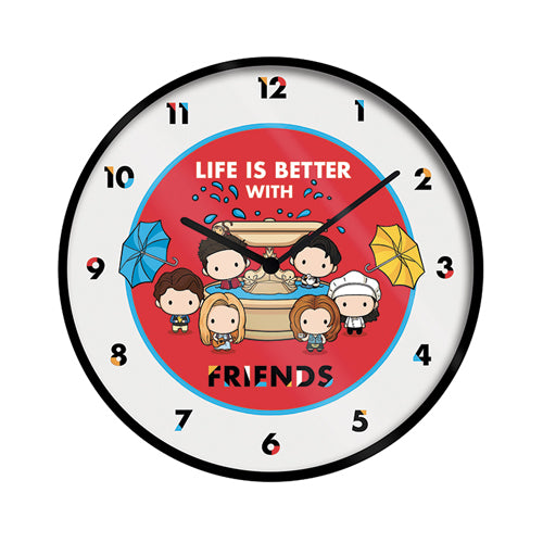 Friends Chibi 10 Inch Wall Clock