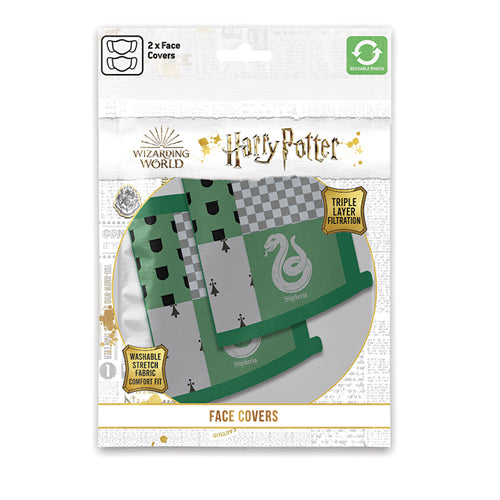 Harry Potter Slytherin Face Covering (Pack of 2)