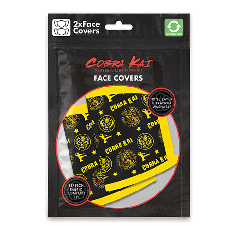 Cobra Kai Pattern Face Covering (Pack of 2)