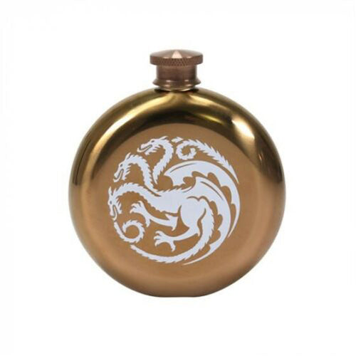 Mother Of Dragons (Hip Flask Round)